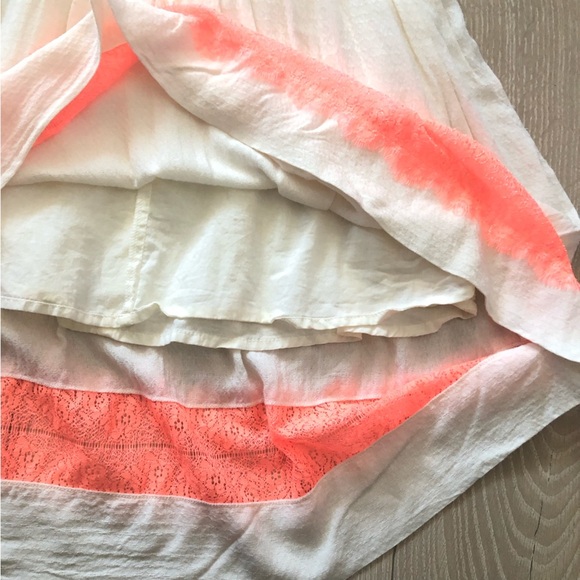 Free People Georgia Lace Dress in Cream & Orange Size 0 - Picture 10 of 16